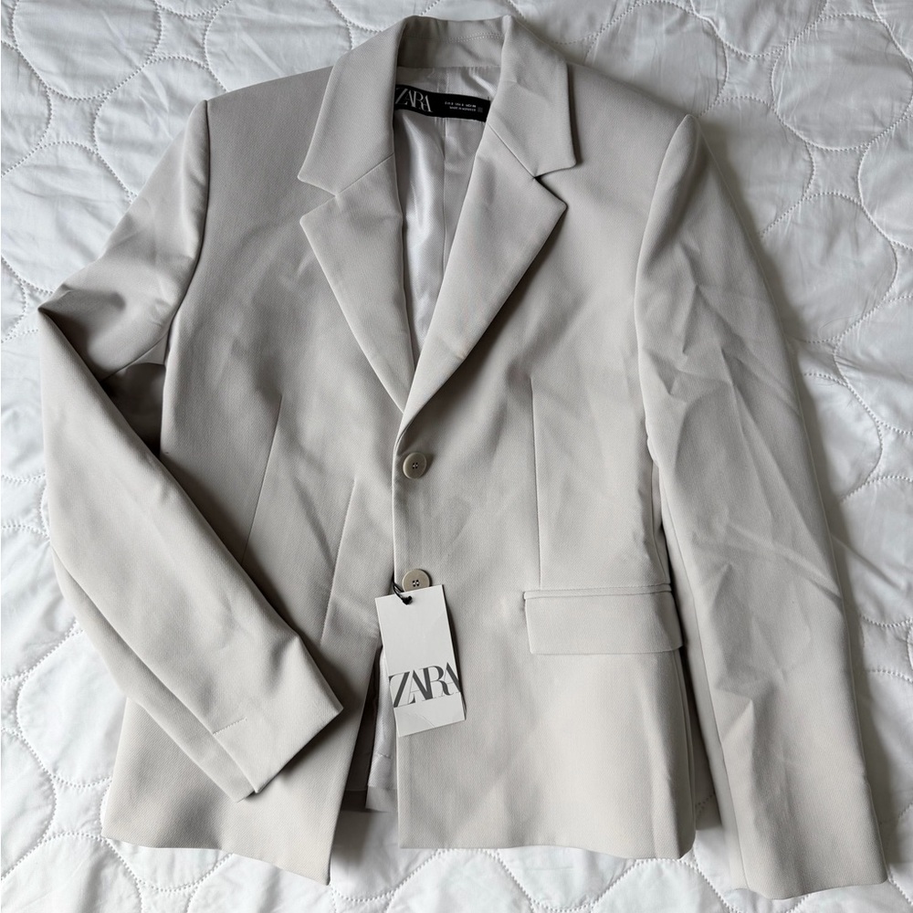 Zara Light Grey Blazer
